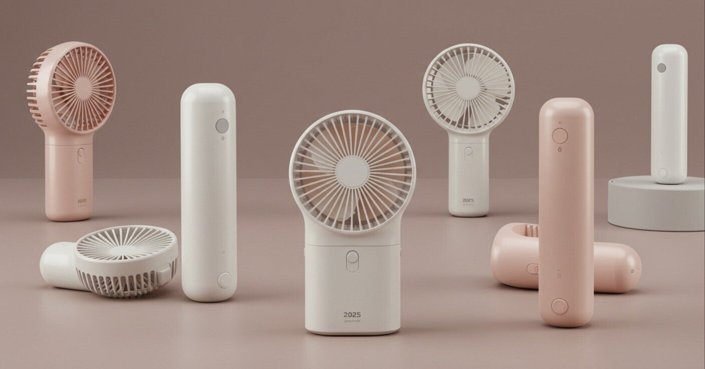 2025夏版多機能扇風機ディスプレイ搭載バッテリー残量風量4000mAh冷却送風