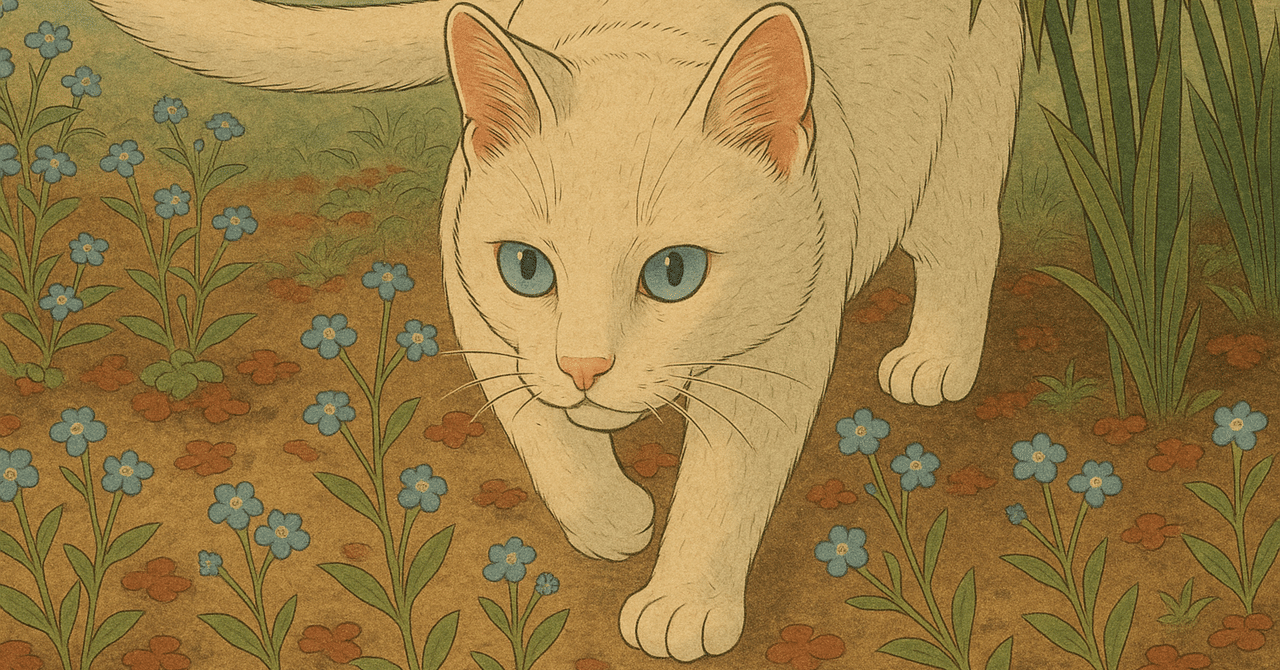 【予約】 白猫と黒猫｜ 冬月剣太郎 絵画