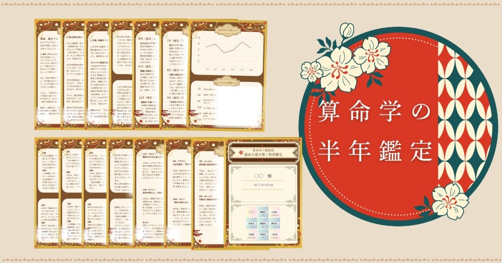 オーダーメイドの「タイミング×行動」が手に入る！『算命学・半年鑑定