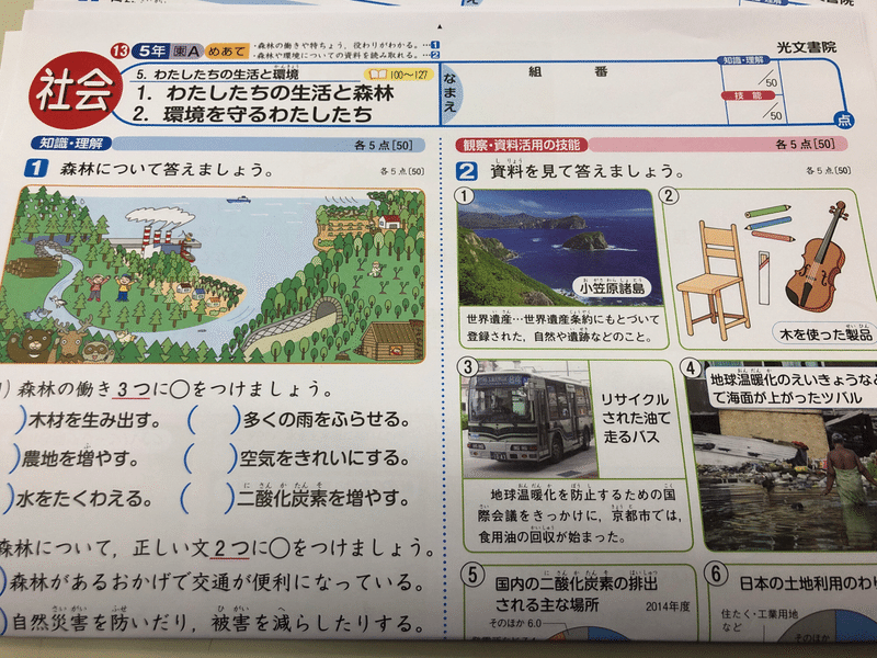 5年社会科のテストにogasawara 清水智 Shimizu Satoshi 教育ict 学級経営コンサルタント Note