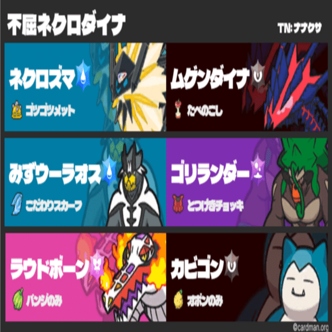 ポケモンSV S31使用構築不屈ダイナネクロ｜ナナクサ