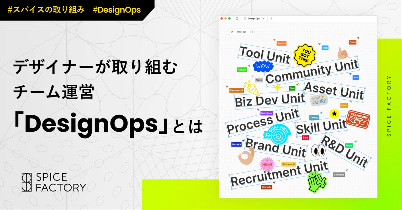 デザイナーが取り組むチーム運営「DesignOps」とは？｜スパイスファクトリー株式会社