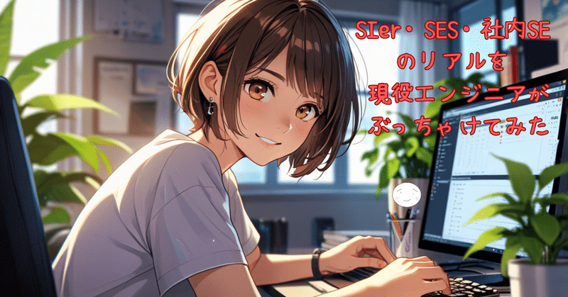 【SEってこんなに違うの？】SIer・SES・社内SEのリアルを、現役エンジニアがぶっちゃけてみた