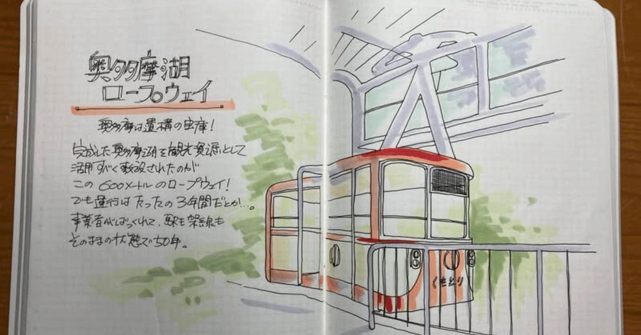 描き鉄】廃線巡りの記録を絵に起こしてみる｜村上伸（Murakami_SHIN）