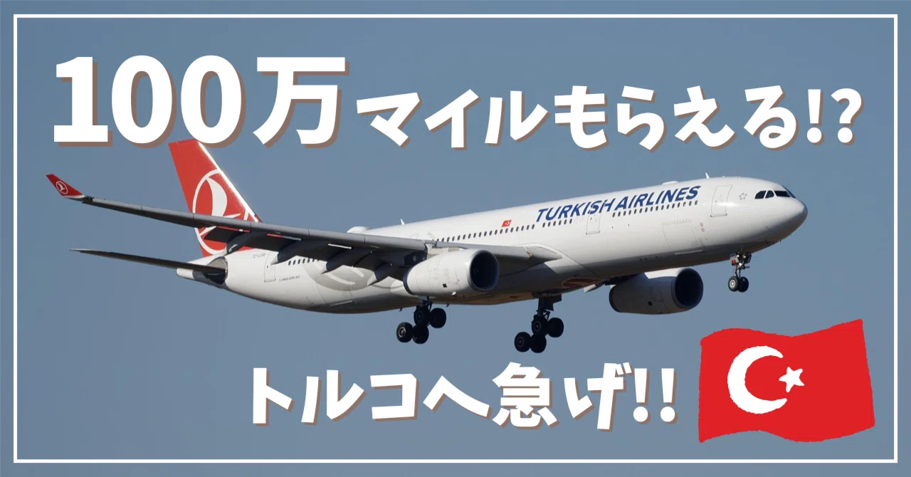 早期終了】100万マイルプレゼント！？ターキッシュエアラインズの