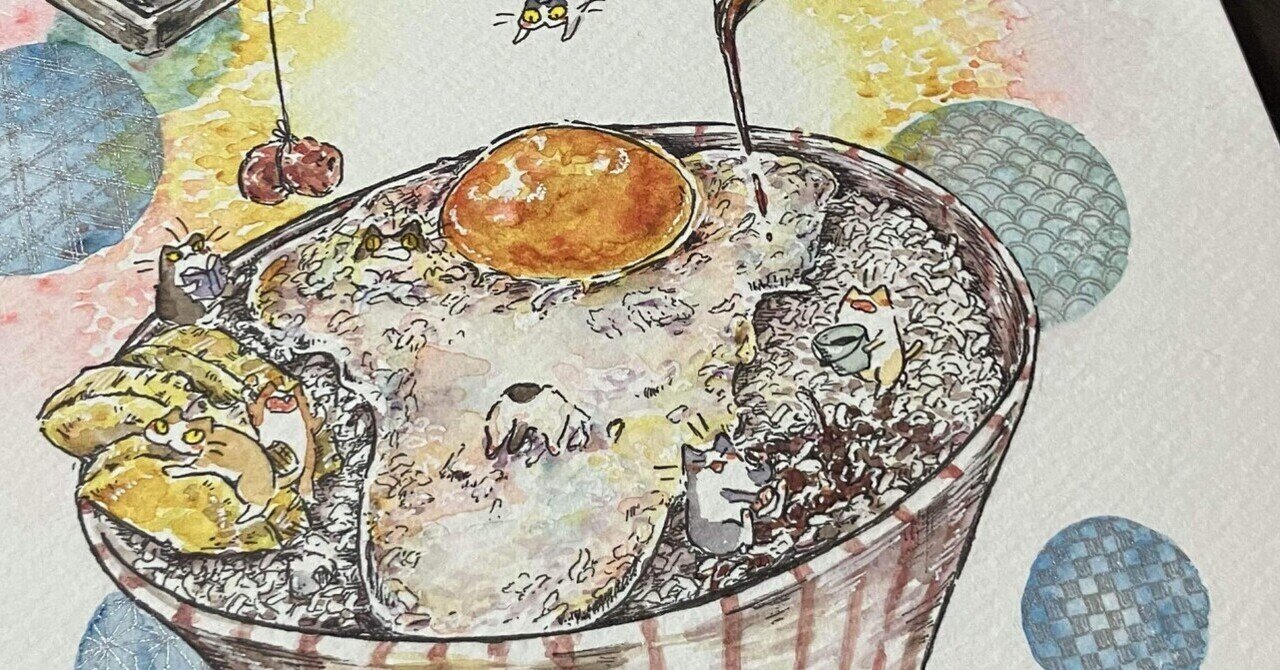 猫の絵　coffeebreak