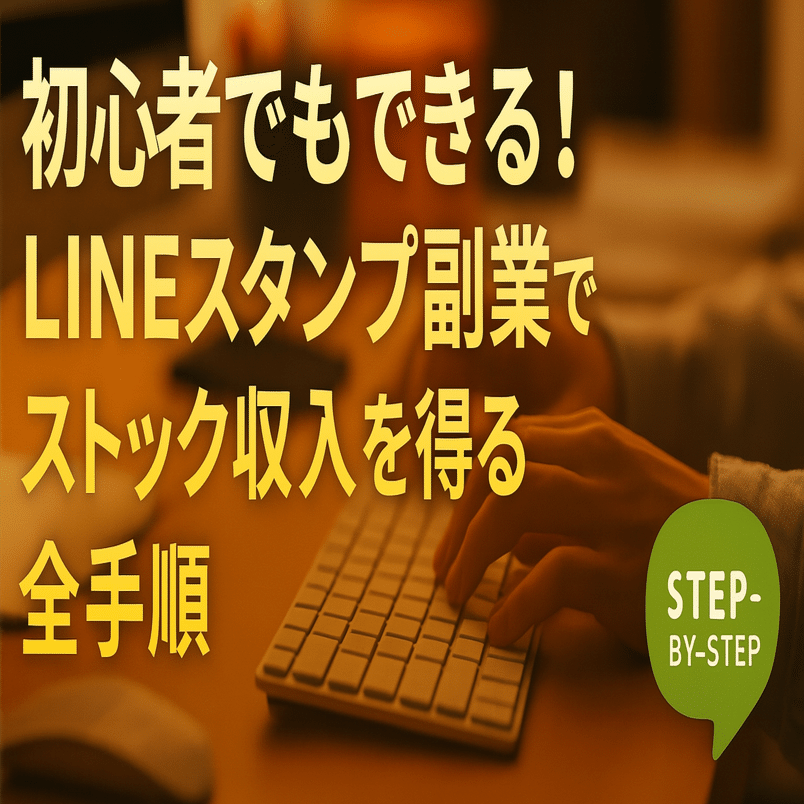 初心者でもできる！LINEスタンプ副業でストック収入を得る全手順｜ひとしずく