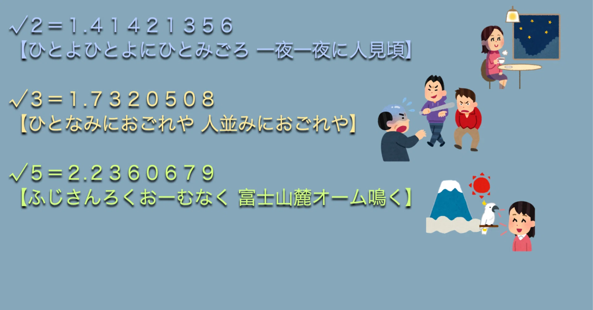 ひと なみ に おごれ や