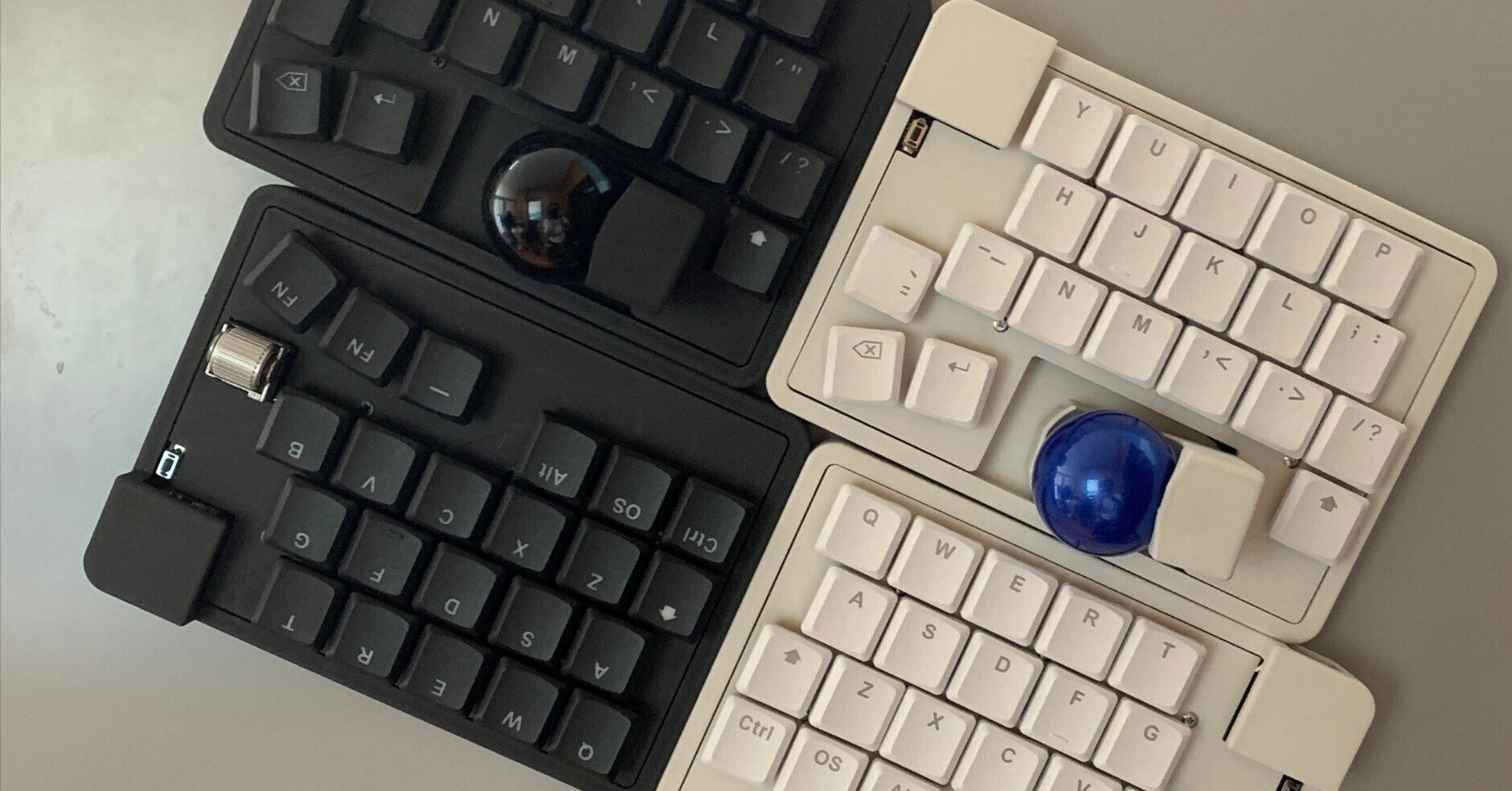 中古】無線分割式キーボード Zonkey（ブラック） Bluetooth キーボード