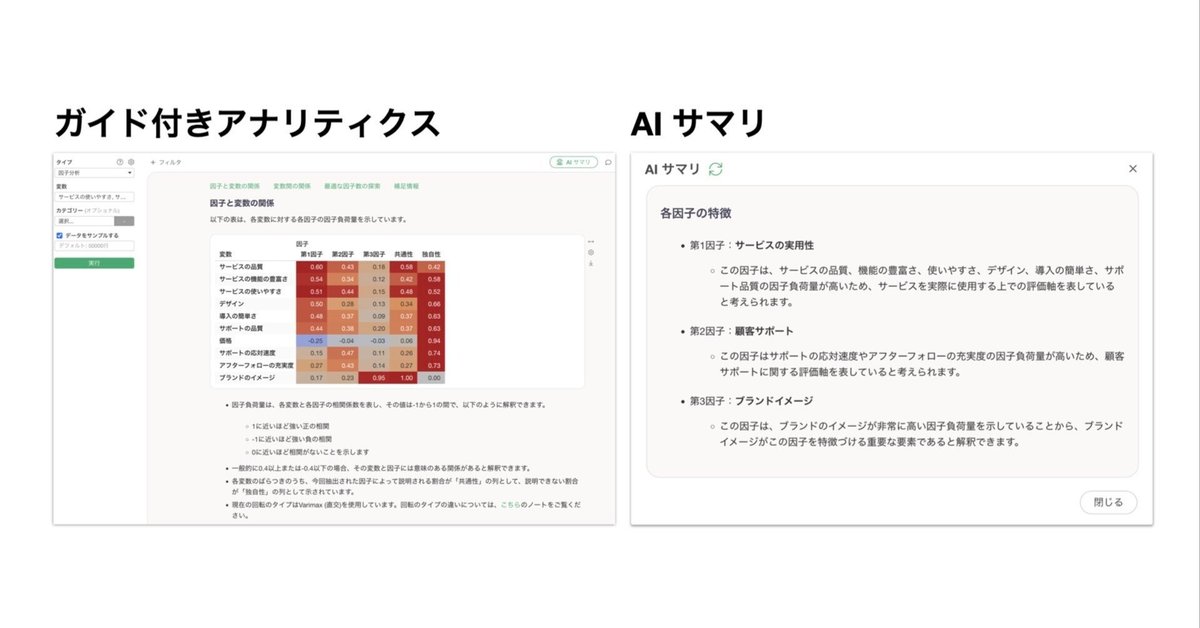 因子分析がこんなに簡単に！Exploratory v13の新機能で誰でも