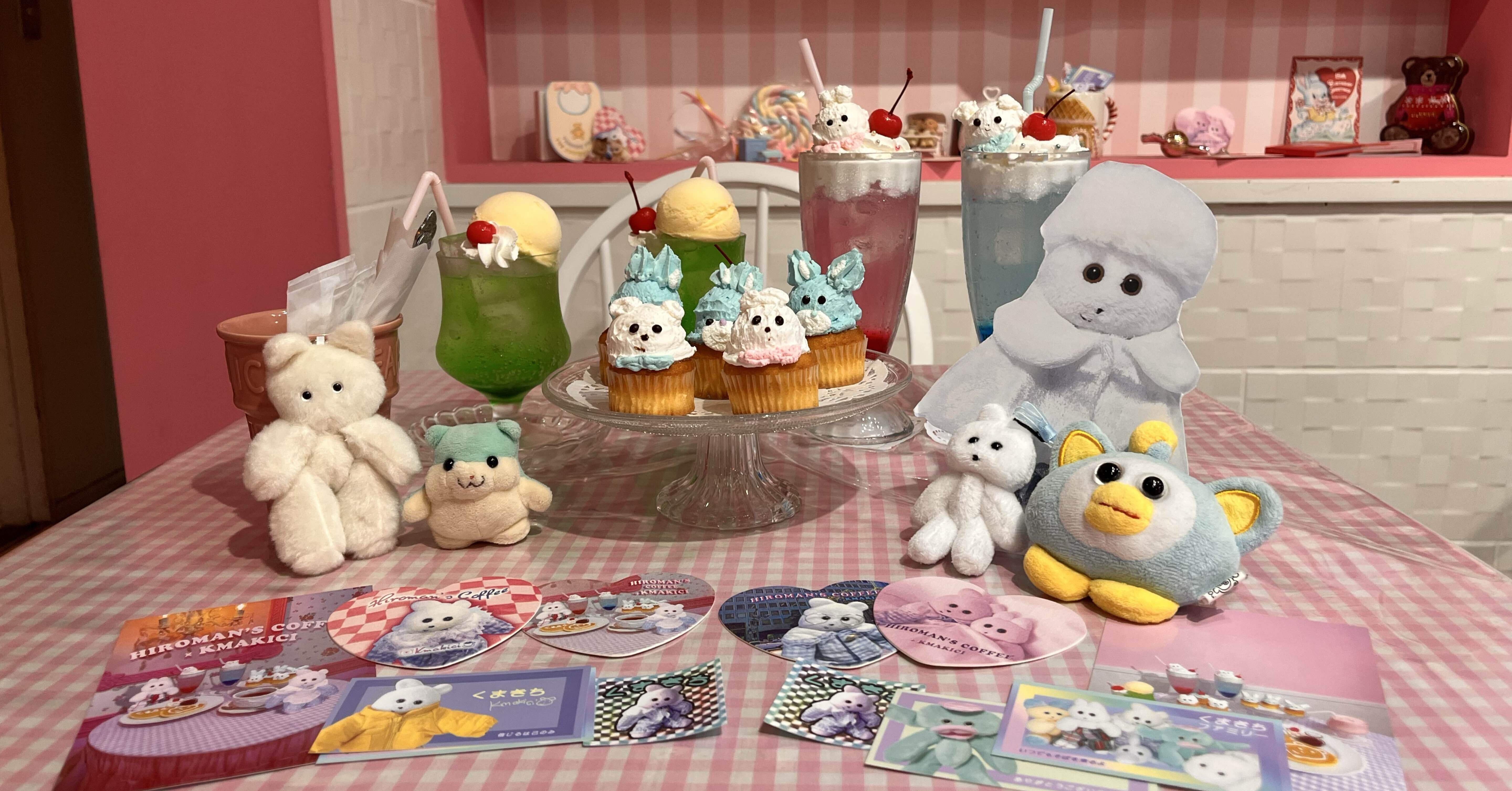 スイカゲームとニチアサを見て、全てがかわいいくまきちカフェに行った