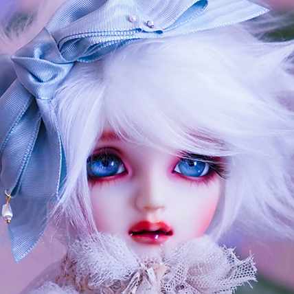 ドール用グラスアイ『銀曜変リアルアイ（18mm）』をSDGr夢天使霞に装着