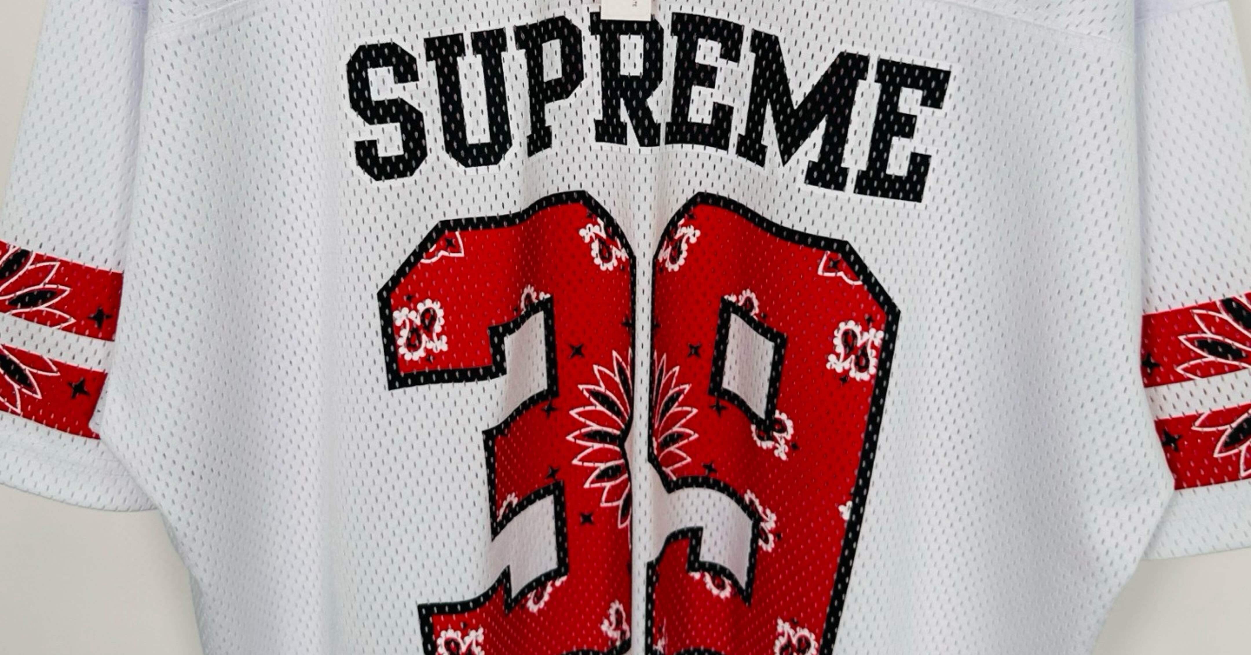 シュプリーム バンダナ フットボールジャージ SS25｜Fog Kicks