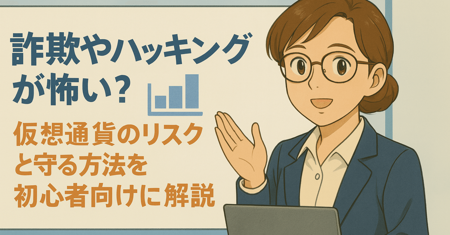 詐欺やハッキングが怖い？仮想通貨のリスクと“守る方法”を初心者向けに解説｜のえ｜元証券レディのわかりやすい仮想通貨
