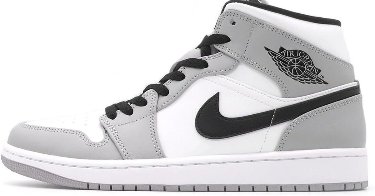 NIKE AIRジョーダン ミッド ライト スモークグレー黒ー白26.5cm 楽天市場】NIKE AIR JORDAN 1 MID lt smoke grey/white