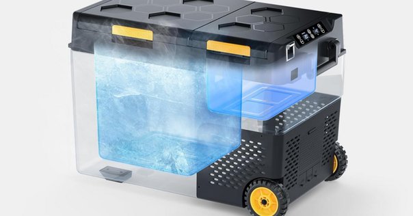 ▼▼sunpie 車載冷蔵庫 アウトドア キャンプ 30L 2室構造 冷蔵 冷凍 ポータブル冷蔵庫 ブラック ポータブル 冷凍庫 車載冷蔵庫 30L 2室 1年保証 -20℃〜10℃ USB