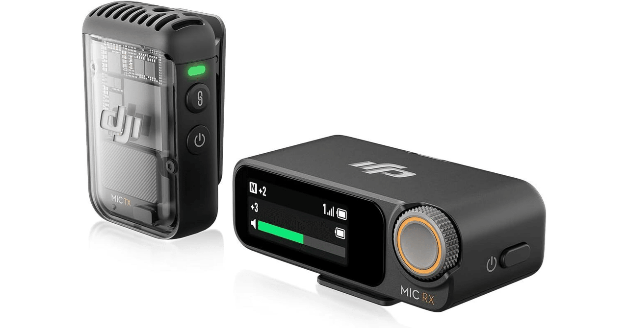 DJI ワイヤレスマイクセット DJI ピンマイク ワイヤレス 無線 風防 DJI MIC 2 エントリーセット