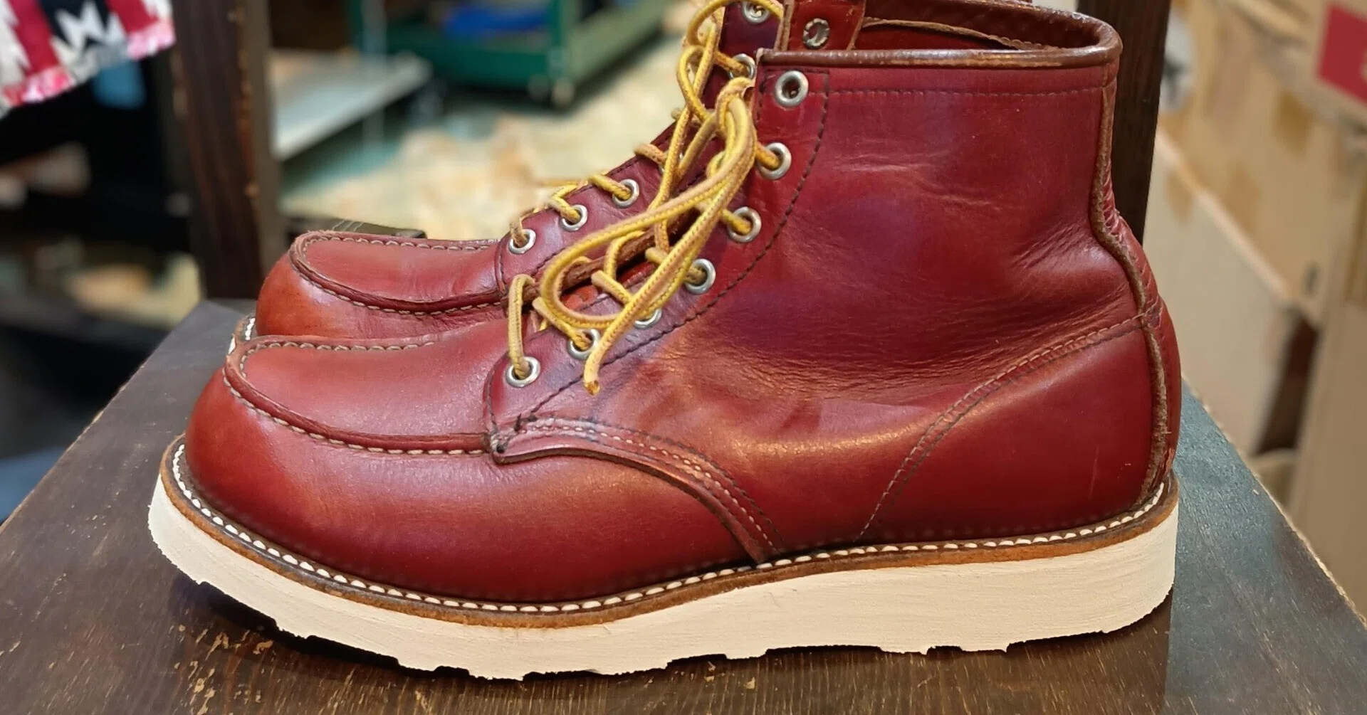 Resole/ソールカスタム】Red Wing#8875+vibram#4014｜CREA Repair
