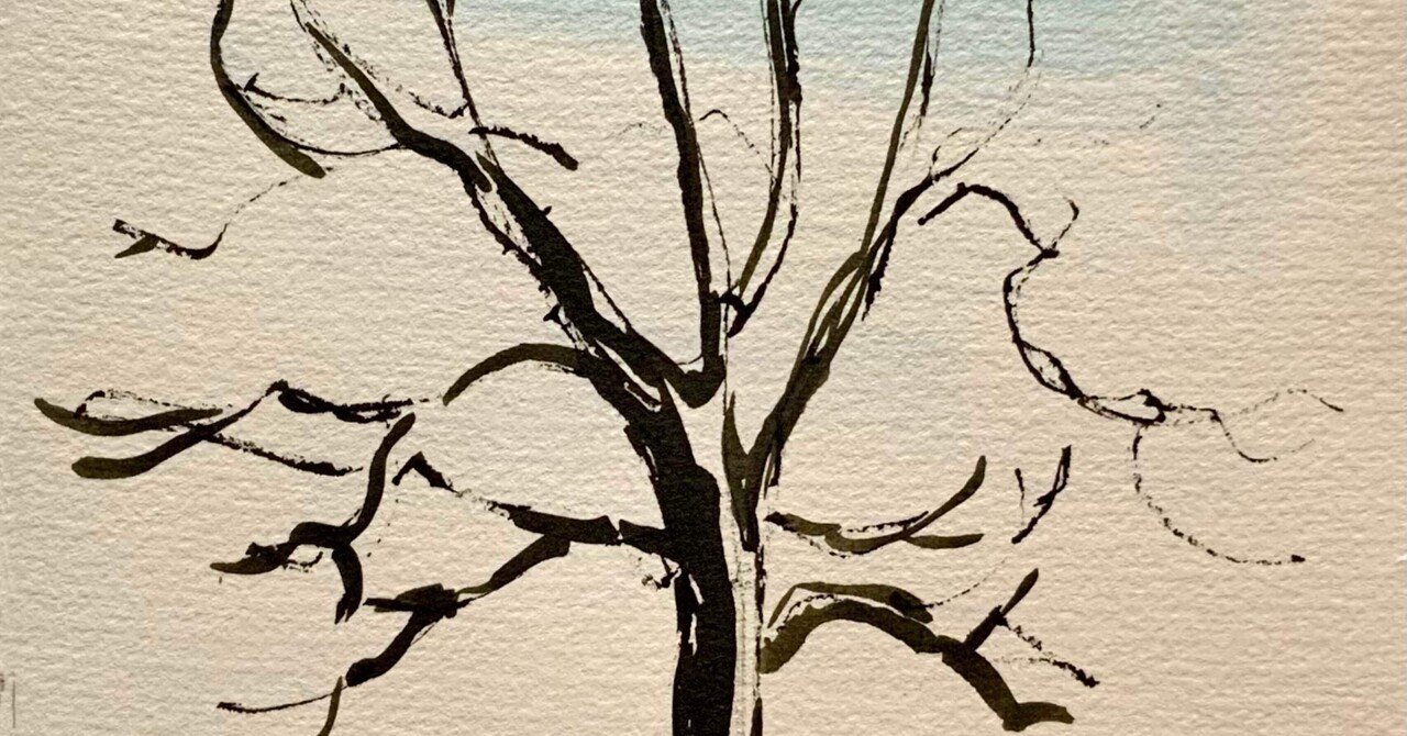 ペン画 「枯れ木」｜樹