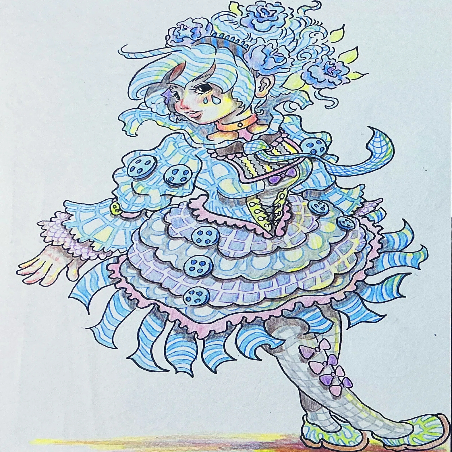 昔の作品を振り返ると、 別の描き方をしていたときの癖が織り込まれ 