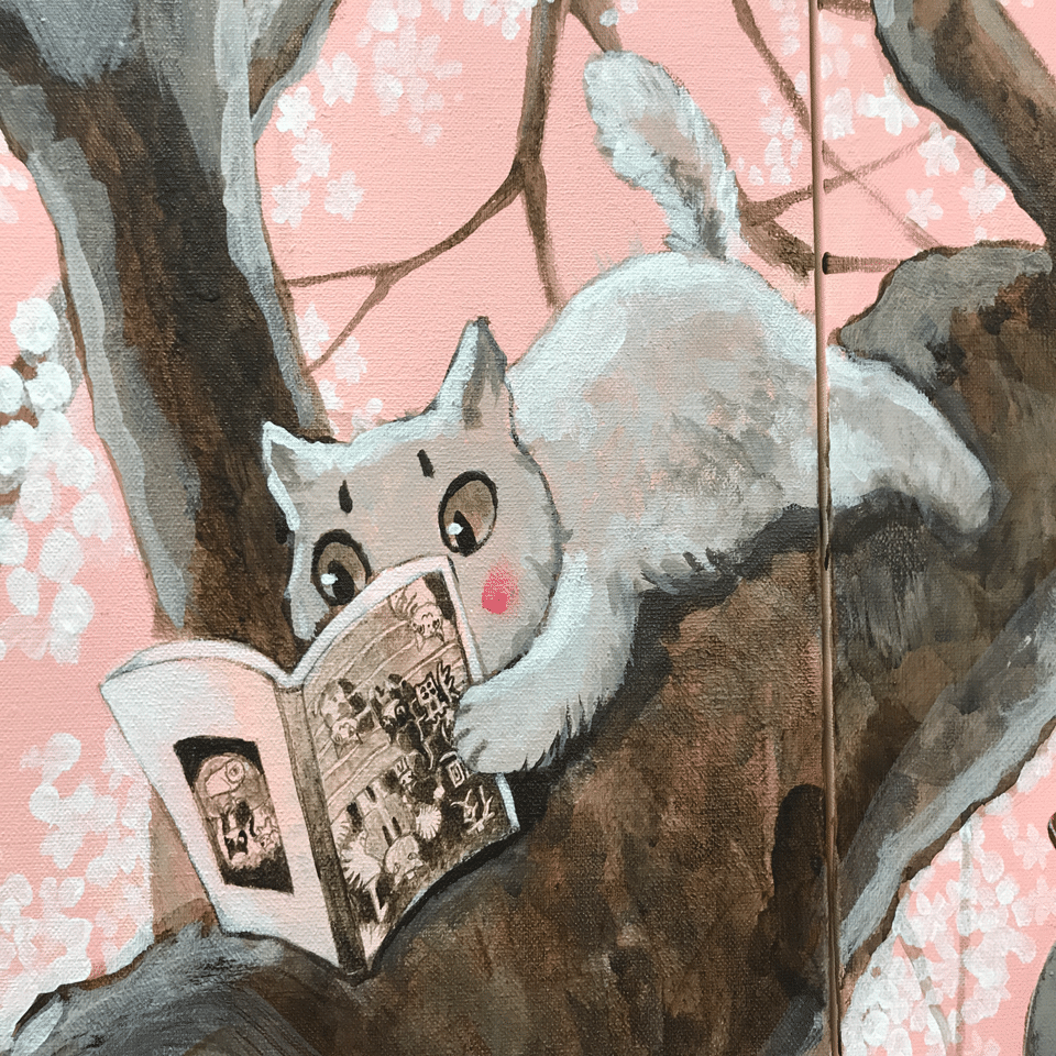 夜廻り猫原画展 大盛況！ファンも丸善さんも優しかった～｜Azusa Mizuno