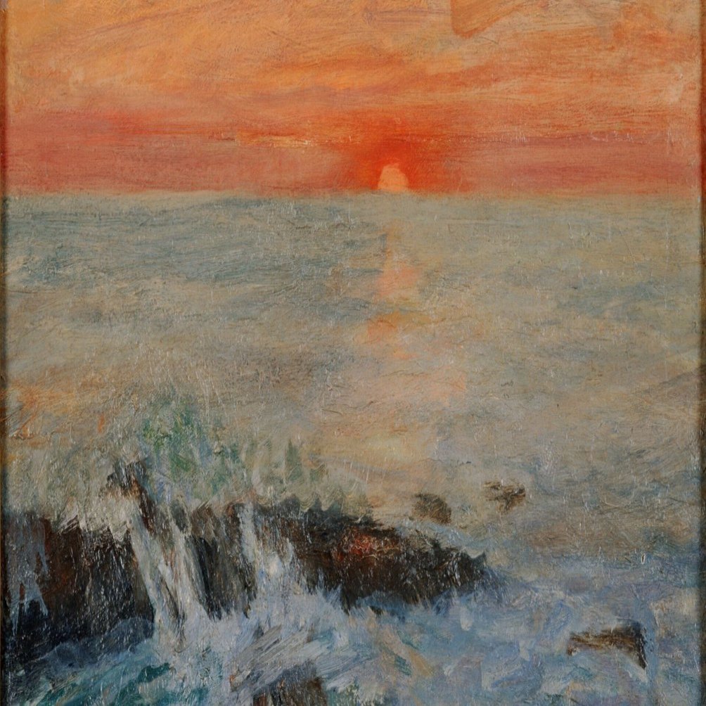 藤島武二、【山中湖畔の朝】、希少な大判額装用画集より、美品、日本人画家 梶 進 「ソファー」、限定画集より、藤島武二、新品額装付 2025