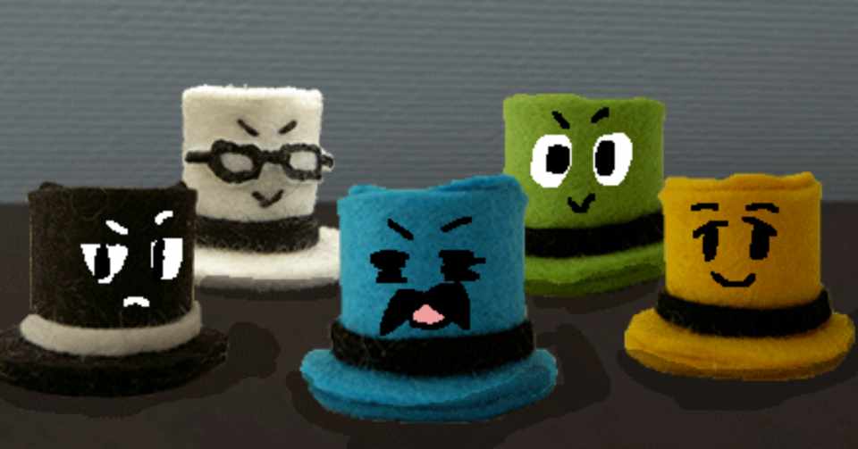 制作ゲーム紹介 6色ハット人狼 ヱビ Note