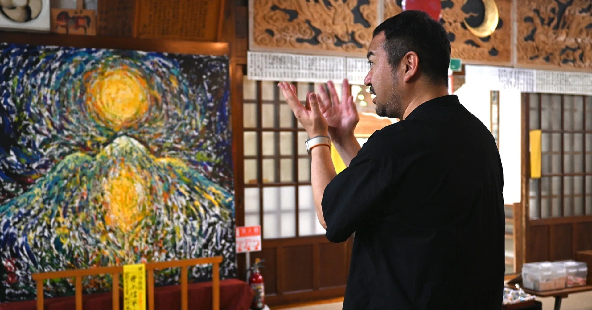 岩木山と観音様のエネルギーを描いた日｜久渡寺で奉納した絵との再会