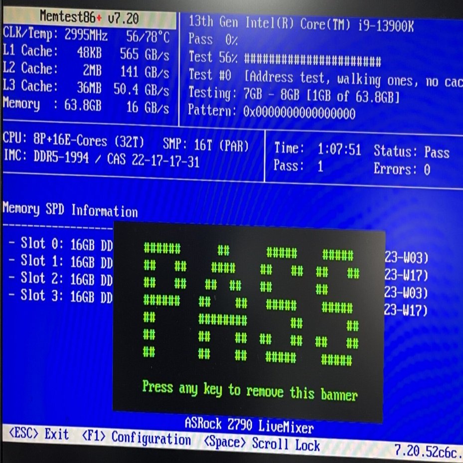 フォートナイトの為にMemTest86+でメモリチェック｜ フォートナイト