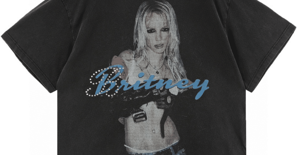【RUNWAY】BALENCIAGA|Britney ブリトニースピアーズ Tシャツ 黒 バレンシアガ ミュージック | ブリトニー・スピアーズ シリーズ