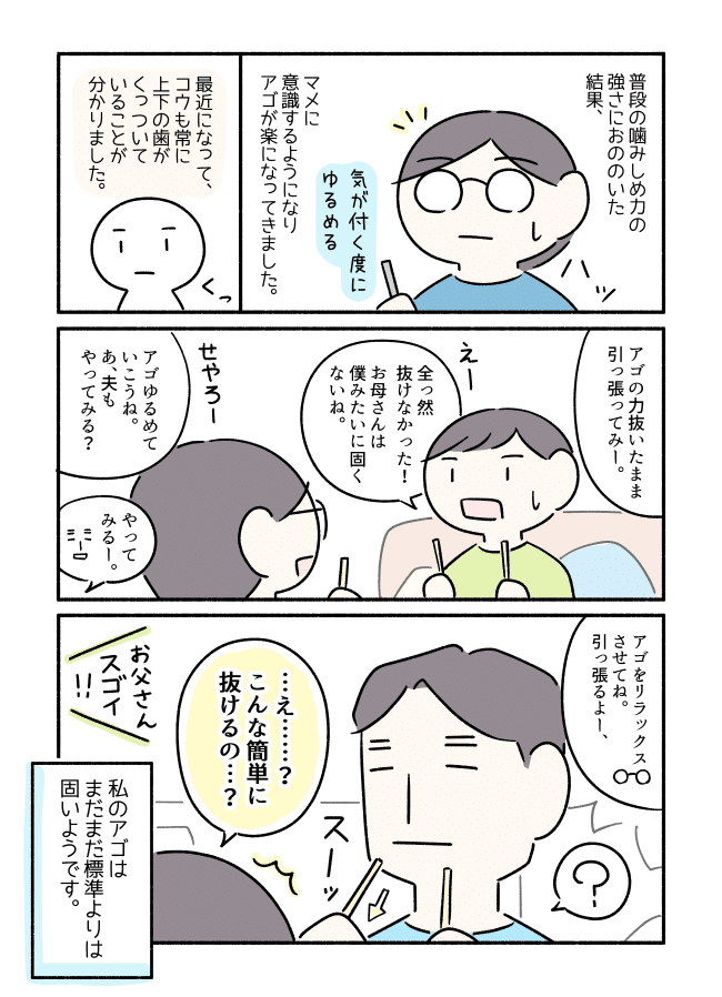 歯にかかっている力の強さにおののいた話 丸山さとこ Note