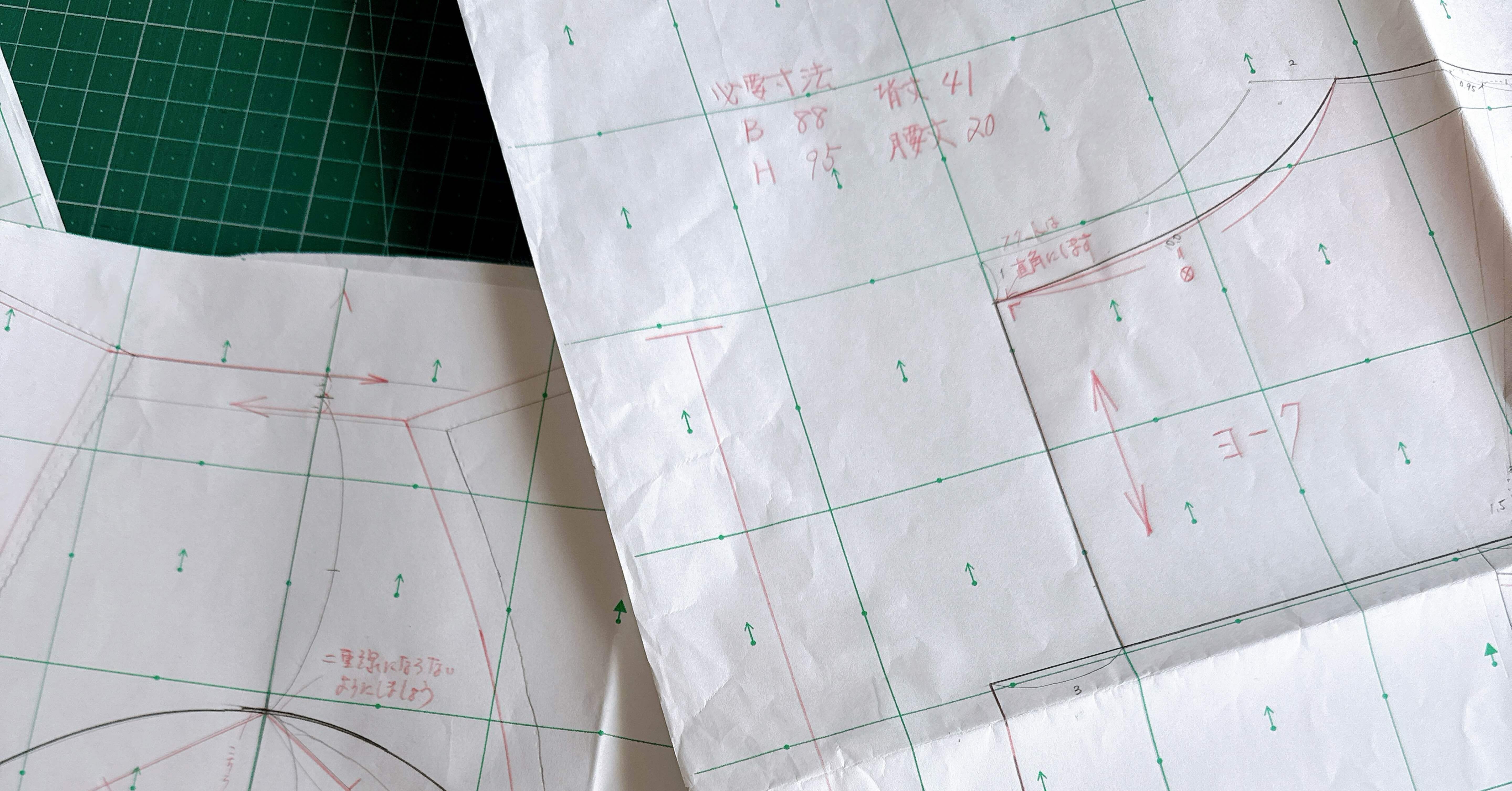 文化服装学院通信講座】課題③ブラウスが返ってきた！｜着物リメイク