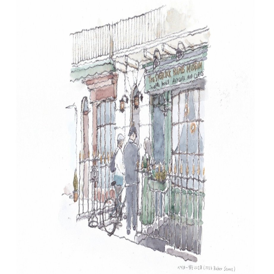 古い旅の絵」#47 イギリス ①（United Kingdom ①）｜isoBe seisaku