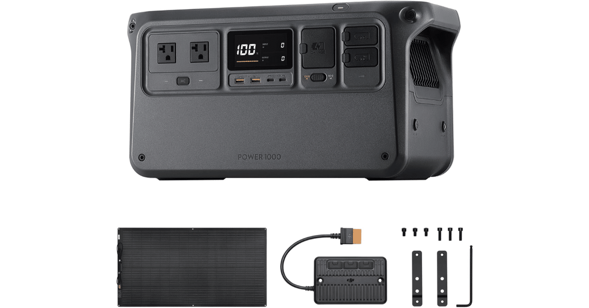 DJI Power 1000 1024Wh ポータブル電源 200Wソーラーセット
