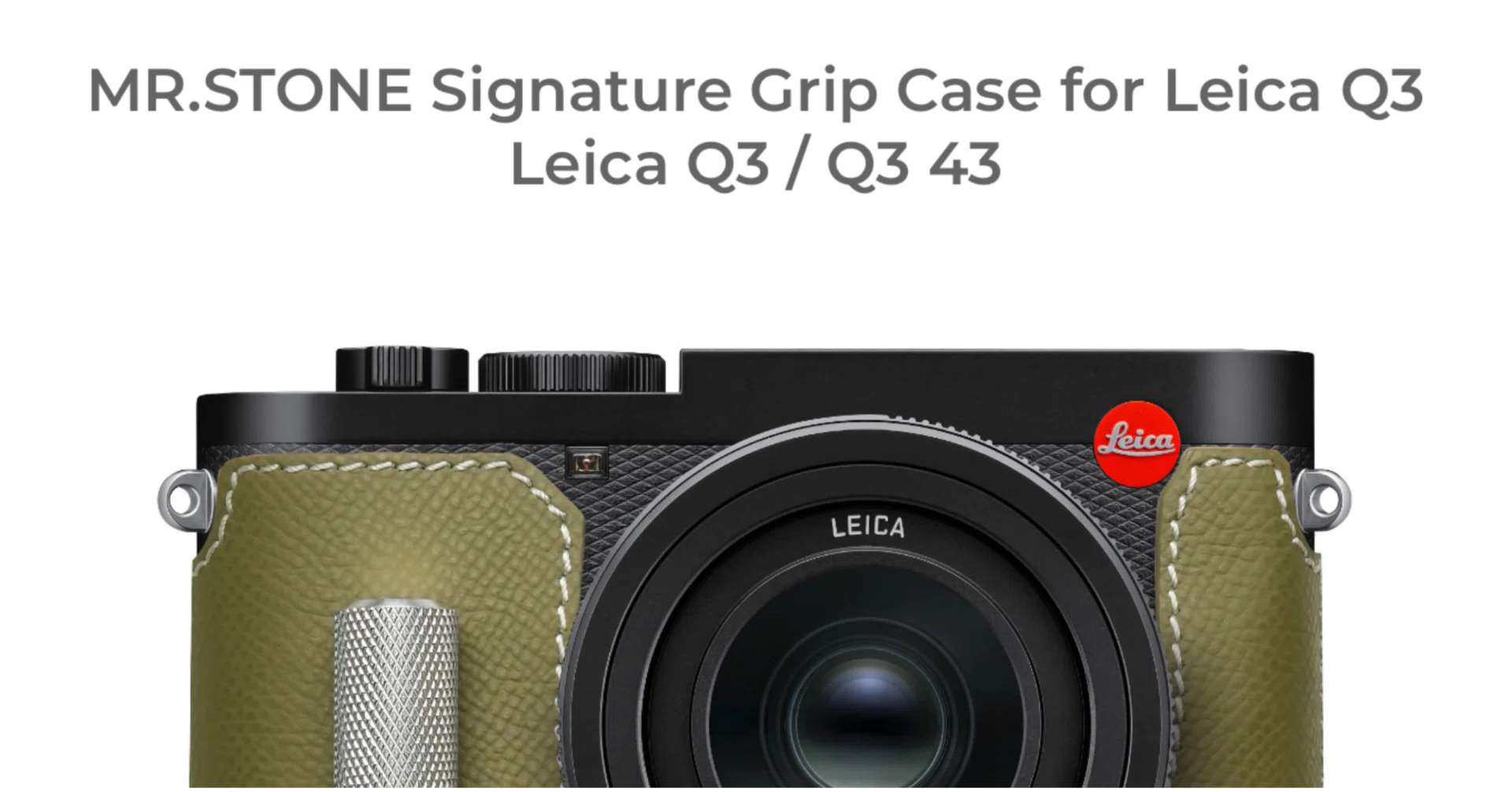 ★Leica ライカ IIIa ボディ ケース付き★ ライカ Q3/Q3 43 専用ボディケース クラシック（グリップ付） | Mr.Stone