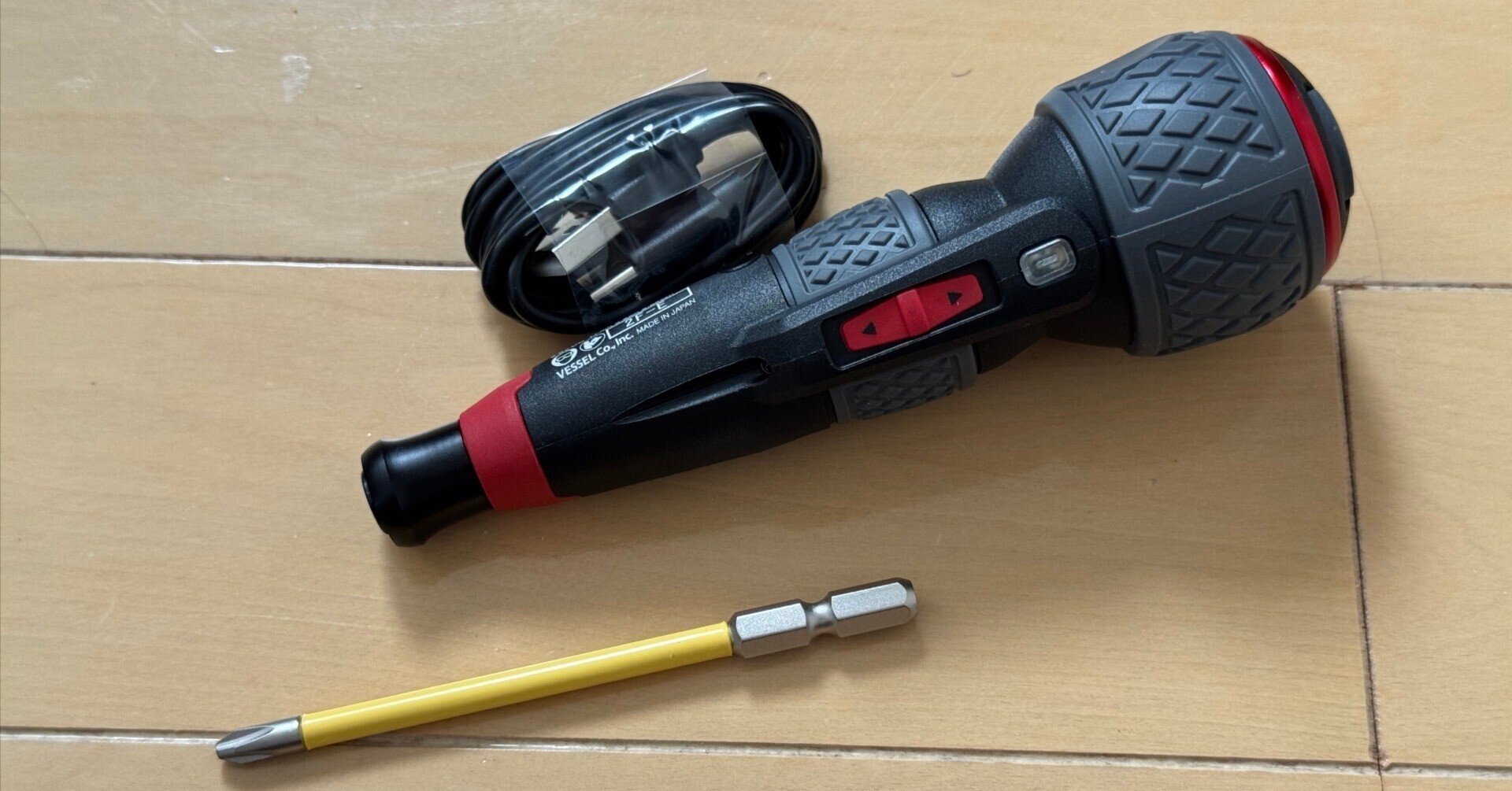 VESSEL ベッセル 電ドラボール 220USB-1 新品未使用　早い者勝ち ベッセル 電ドラボールプラス 220USB-P1 1台 - アスクル