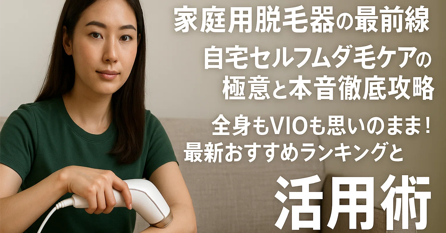 家庭用脱毛器の最前線】自宅セルフムダ毛ケアの極意と本音徹底攻略