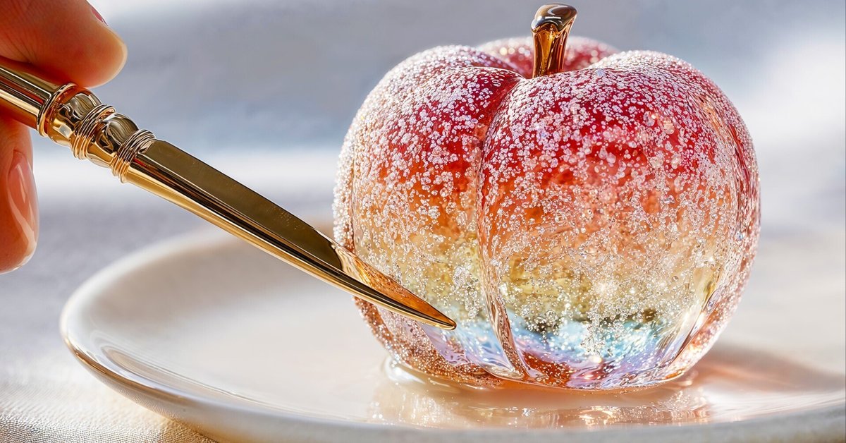 ガラス製果物型アート AI×ASMR動画の作り方】TikTokで大バズり