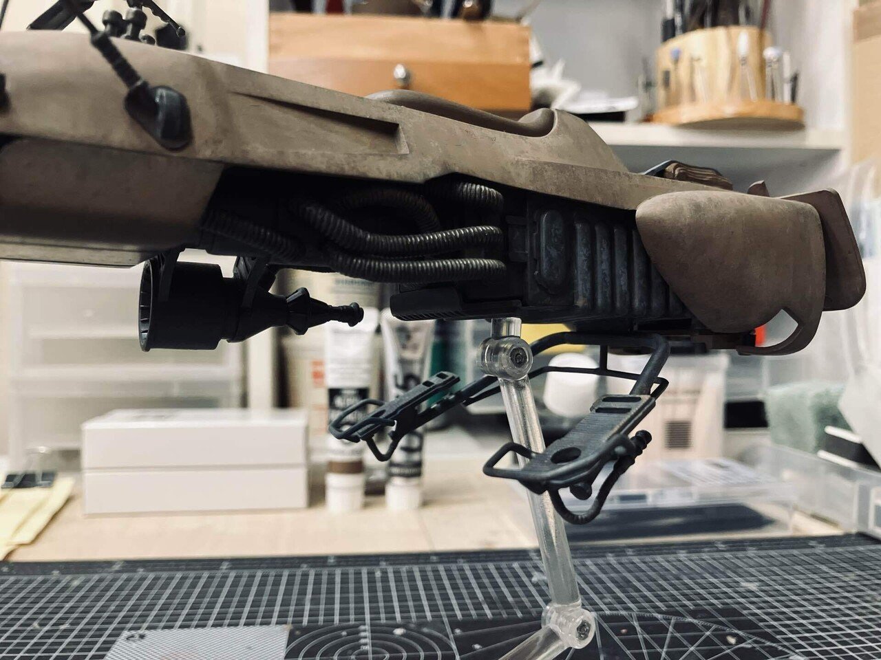 100％筆塗りmpcスピーダーバイク完成の巻｜マテラボ 【G PARTS