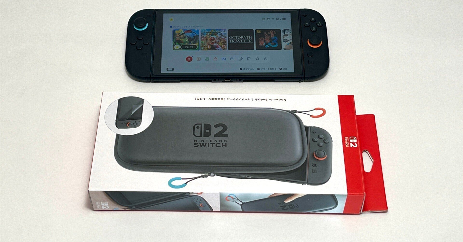 ニンテンドースイッチ本体+純正キャリングケース+Joy-Con