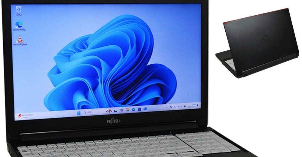 FUJITSU/ノート/第10世代Core i5/メモリ4GB/4GB/WEBカメラ有/OS無