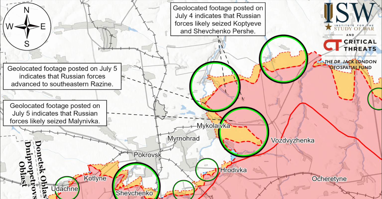一部内容紹介】戦争研究所「ロシアによる攻勢戦役評価」2025.07