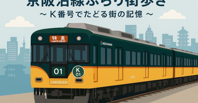京阪沿線ぶらり街歩き 〜 K番号でたどる街の記憶 〜｜なおはる｜note