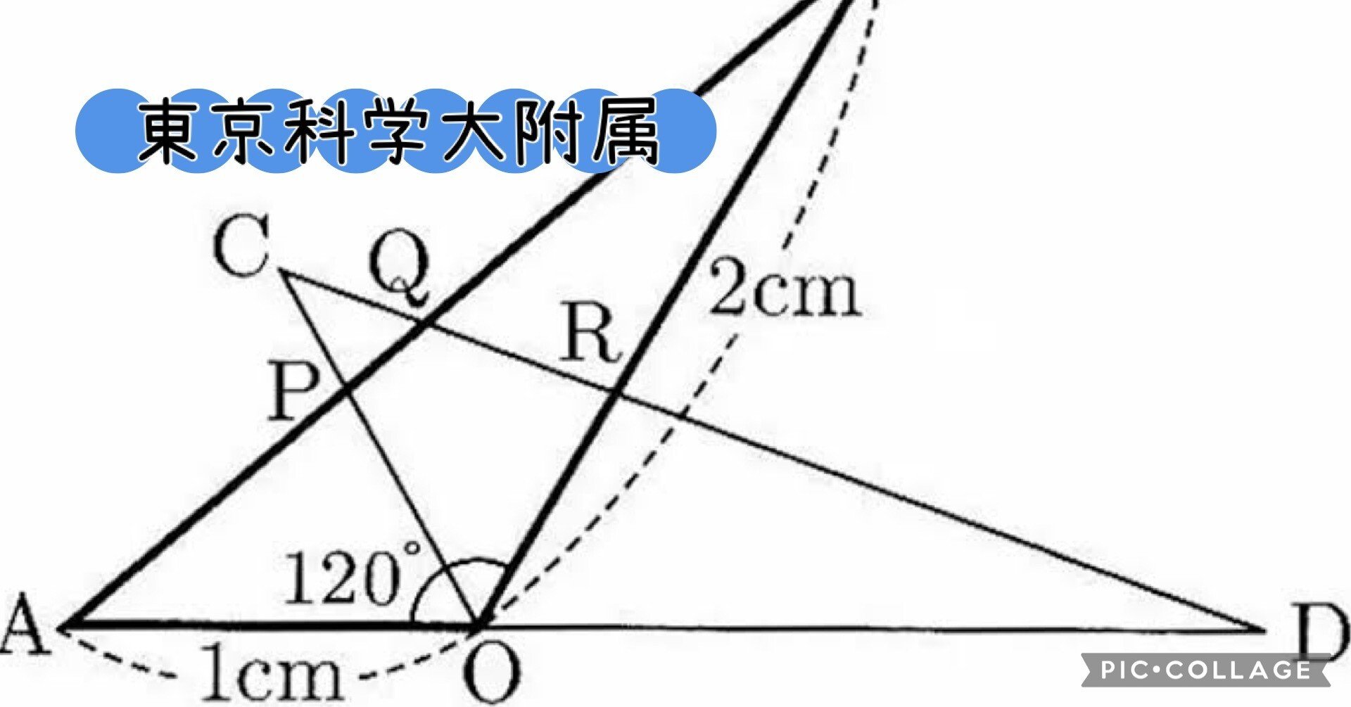 気づけるかの平面図形。(東京科学大学附属科学技術高校)少しこの高校の