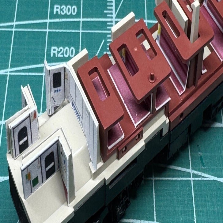 3044/3045/3046 開放B寝台車「オハネフ25-100(九)」内装クラフトシート