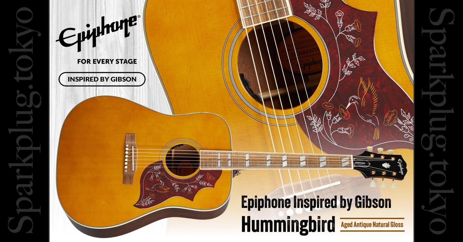 アンティーク・ナチュラル・カラーを纏った、ギブソン直系エピフォン アンティーク・ナチュラル・カラーを纏った、ギブソン直系エピフォン