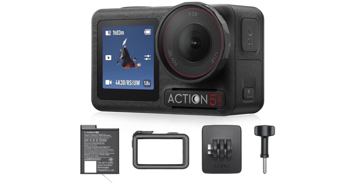 DJI osmo action 美品 試し撮り程度 話題のアクションカメラ】DJI Osmo Actionを購入！開封レビュー
