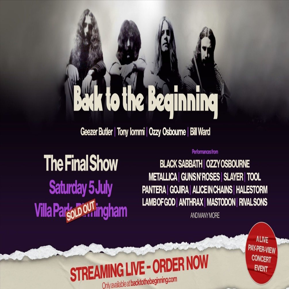 BLACK SABBATH Back to the Beginning公式パンフ Black Sabbath