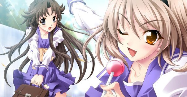 メモリーズオフ 双想　描き下ろしキャラファイングラフ　嘉神川クロエ＆嘉神川ノエル メモリーズオフ 双想 描き下ろしキャラファイングラフ 嘉神川