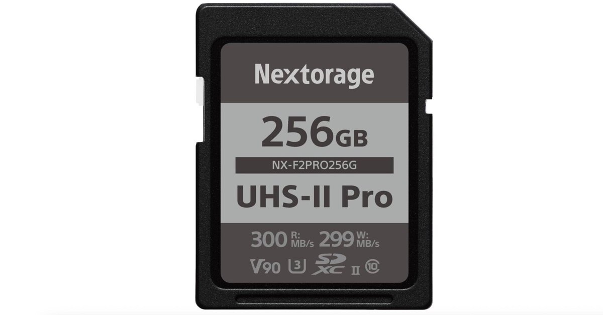 8Kも余裕で対応！Nextorage NX-F2PRO256Gはプロ御用達の最強SD